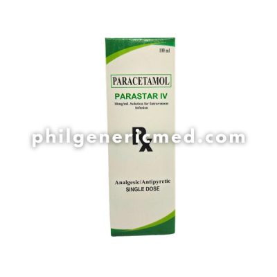 Paracetamol PARASTAR IV 10mg/mL Solution for Intravenous Infusion Single Dose 100mL