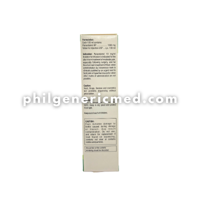 Paracetamol PARASTAR IV 10mg/mL Solution for Intravenous Infusion Single Dose 100mL - Image 4