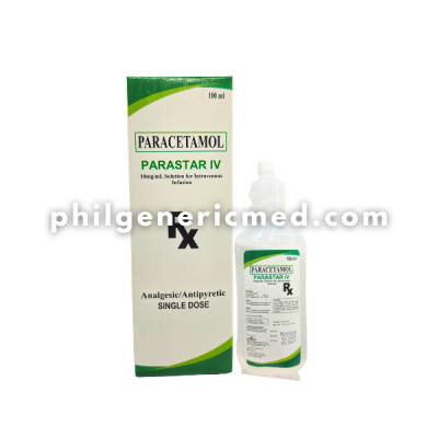 Paracetamol PARASTAR IV 10mg/mL Solution for Intravenous Infusion Single Dose 100mL - Image 2