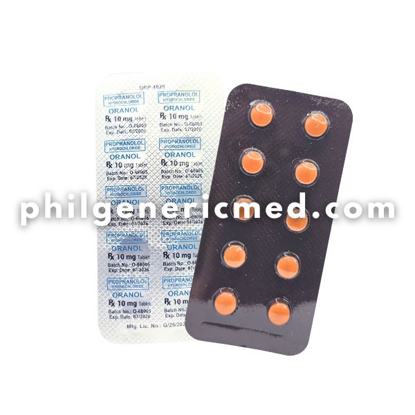 Propranolol Hydrochloride ORANOL 10mg Tablet 100's - Image 2