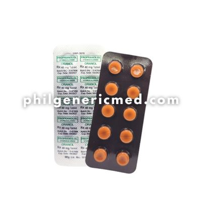 Propranolol Hydrochloride ORANOL 40mg Tablet 100's - Image 3