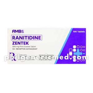 Ranitidine ZENTEK 300mg Film-Coated Tablet 100's