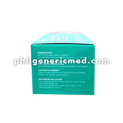 Rosuvastatin ROSUU 10mg Film-Coated Tablet 100's - Image 2