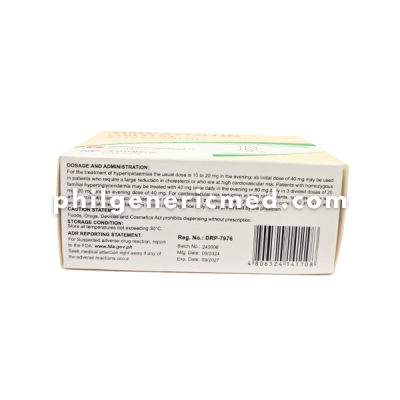 Simvastatin PHILSTAT 10mg Film-Coated Tablet 100's - Image 2