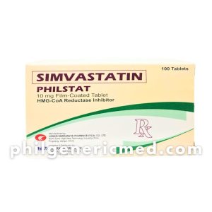 Simvastatin PHILSTAT 10mg Film-Coated Tablet 100's