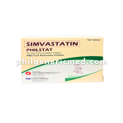 Simvastatin PHILSTAT 10mg Film-Coated Tablet 100's
