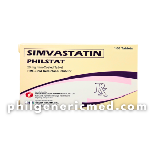 Simvastatin PHILSTAT 20mg Film-Coated Tablet 100's