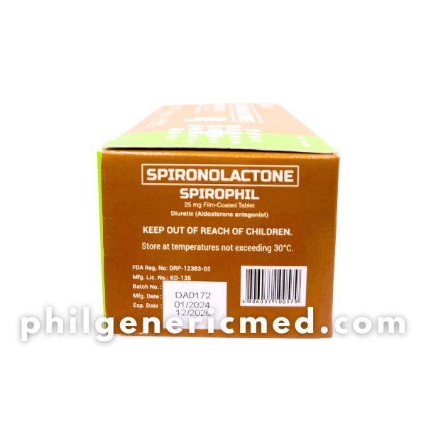 Spironolactone SPIROPHIL 25mg Film-Coated Tablet 100's - Image 3