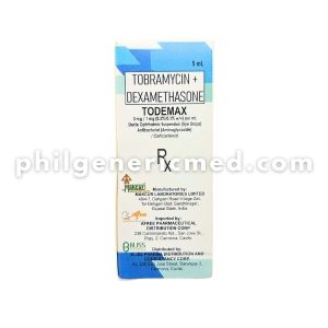 Tobramycin + Dexamethasone TODEMAX Eye Drops 3mg/1mg (0.3%0.1%) 5mL