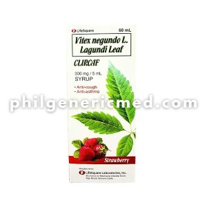 Vitex Negundo L. Lagundi Leaf CLIRCAF 60ml Syrup 300mg / 5mL