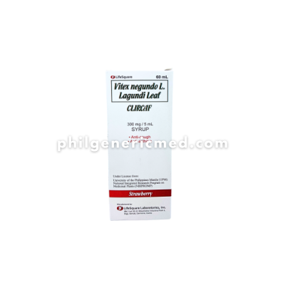 Vitex Negundo L. Lagundi Leaf CLIRCAF 60ml Syrup 300mg / 5mL - Image 3