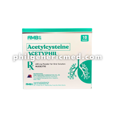 Acetylcysteine ACETYPHIL 600mg Powder for Oral Solution 10 Sachets