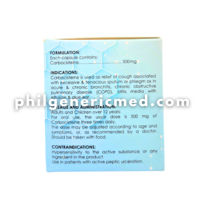 Carbocisteine MUCOLIEF 500mg Capsule 100's - Image 3