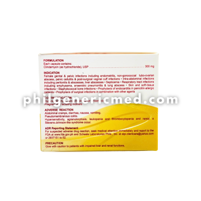 Clindamycin Hydrochloride CLINDAGOLD 300mg Capsule 100's - Image 2