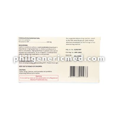 Paracetamol FEVERBLES 150mg/mL IV 10 ampoules - Image 3