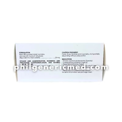 Atorvastatin LESTOR 20mg Film-Coated Tablet 100's - Image 3