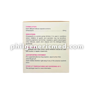 Omeprazole RANZOLE 20mg Capsule100's - Image 2