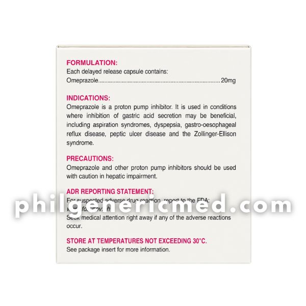 Omeprazole RANZOLE 20mg Capsule100's - Image 3