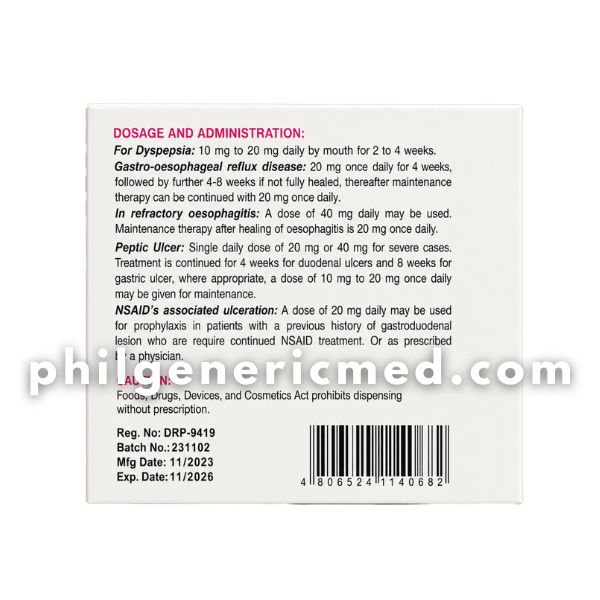 Omeprazole RANZOLE 20mg Capsule100's - Image 4