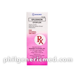 Ofloxacin OTOFLOX 3mg/mL (0.3%) Sterile Otic Solution (Ear Drops) 7.5mL 1's