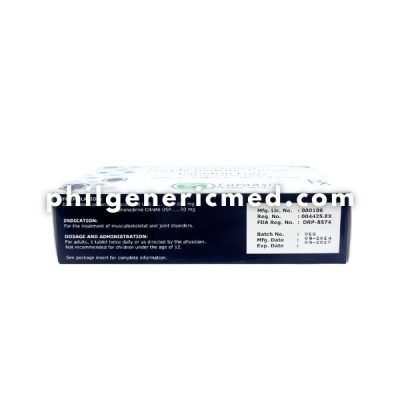 Paracetamol + Orphenadrine Citrate PARADRIN FORTE 650mg/50mg Tablet 30's - Image 3