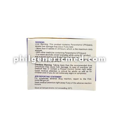 Paracetamol PHILPARA 500mg Tablet 100's - Image 2
