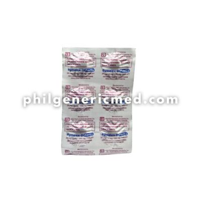 Phenylpropanolamine Hydrochloride Chlorphenamine Maleate Paracetamol SYMDEX-D FORTE 25mg/2mg/500mg Tablet 100's - Image 3