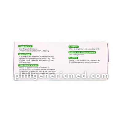 Cloxacillin CLOXANE 500mg Capsule 100's - Image 3