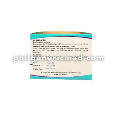 Doxycycline PIDCILIN 100mg Capsule 100's - Image 3