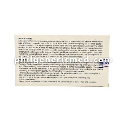 Epinephrine MAXIPHRINE 1mg/mL Ampoules x 1 mL 10's - Image 2