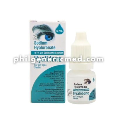 Sodium Hyaluronate HYALIDONE 0.1% w/v Ophthalmic Solution For Dry Eyes 5mL - Image 2