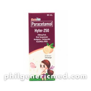 Paracetamol HYFER-250 250mg/5mL Oral Suspension 60mL