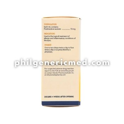 Prednisolone VENPRED 10mg/mL Ophthalmic Solution 5mL - Image 3