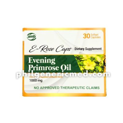 Evening Primrose Oil E-ROSE 1000mg Capsules 30's