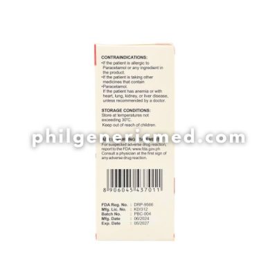 Paracetamol PYRESAPH-125 125mg/5mL Suspension 60ml - Image 4