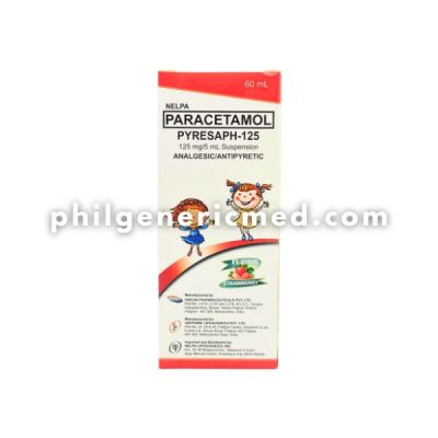 Paracetamol PYRESAPH-125 125mg/5mL Suspension 60ml