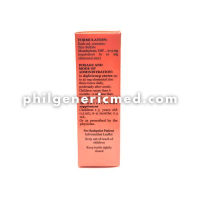 Zinc Sulfate ZINLUM 10mg Syrup Oral Drops 15mL - Image 4