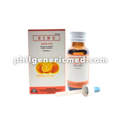 Zinc Sulfate ZINLUM 10mg Syrup Oral Drops 15mL - Image 2