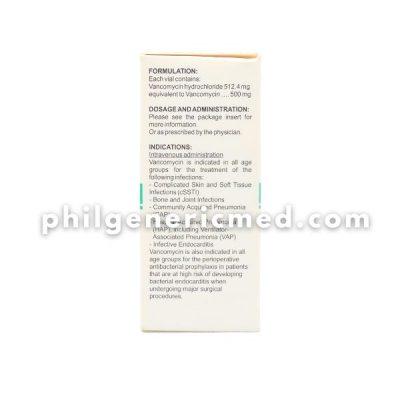 Vancomycin VANCOMEED 500mg Powder for Injection 1 vial - Image 2