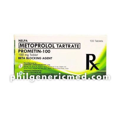 Metoprolol Tartrate PROMETIN-100 100mg Tablet 100's - Image 2