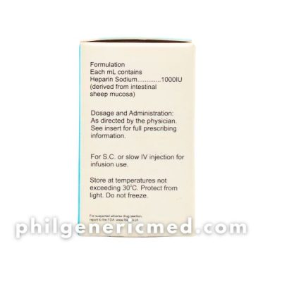 Heparin Sodium SAKARIN 5000 1000IU/Ml 5mL 1's - Image 3