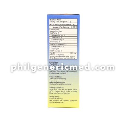MEGANOVA Fish Oil 1000mg Soft Gelatin Capsule 30's - Image 2