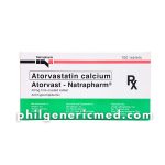 Atorvastatin Calcium ATORVAST-NATRAPHARM 40mg Tablet 100's