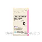 Heparin Sodium SAKARIN 25000 5000IU/Ml 5mL 1’s