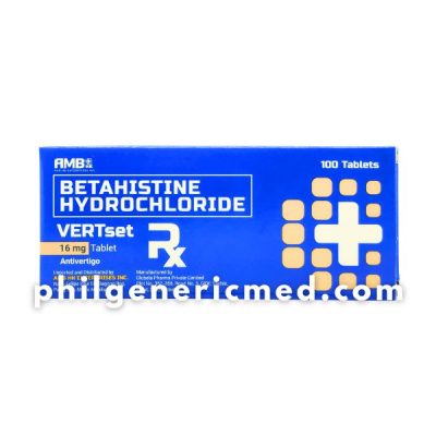 Betahistine Hydrochloride VERTSET 16mg Tablet 100's