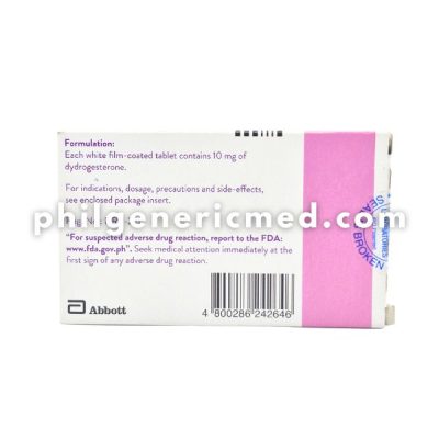 Dydrogesterone DUPHASTON 10mg Tablet 20's - Image 2