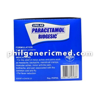 Paracetamol BIOGESIC 500mg Tablet 100's - Image 5
