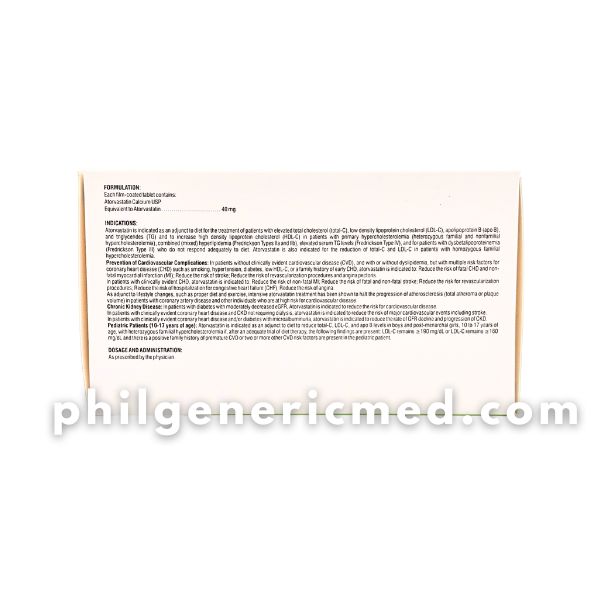 Atorvastatin TROVIPRI 40mg Tablet 100's - Image 4