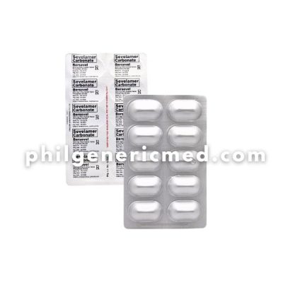 Sevelamer Carbonate BERSEVEL 800 mg Film-Coated Tablet 30's - Image 4