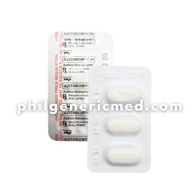 Azithromycin AZITHRO-NATRAPHARM 500 mg Film-Coated Tablet  3's - Image 2